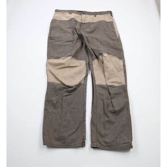Vintage 90s Marithe Francois Girbaud 42x36 Spell Out Baggy Double Knee Jeans